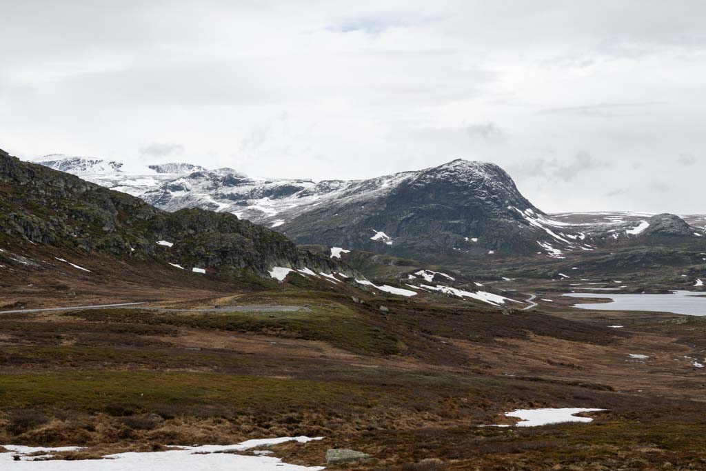 Panoramautsikt fra Valdresflye mot Jotunheimen.